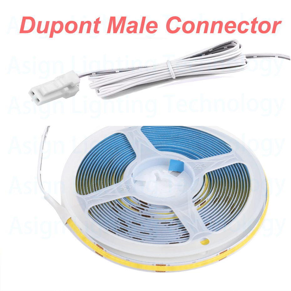Commercial Kitchen Lights - 320LEDs/m Hanya Lampu Strip COB Antarmuka
