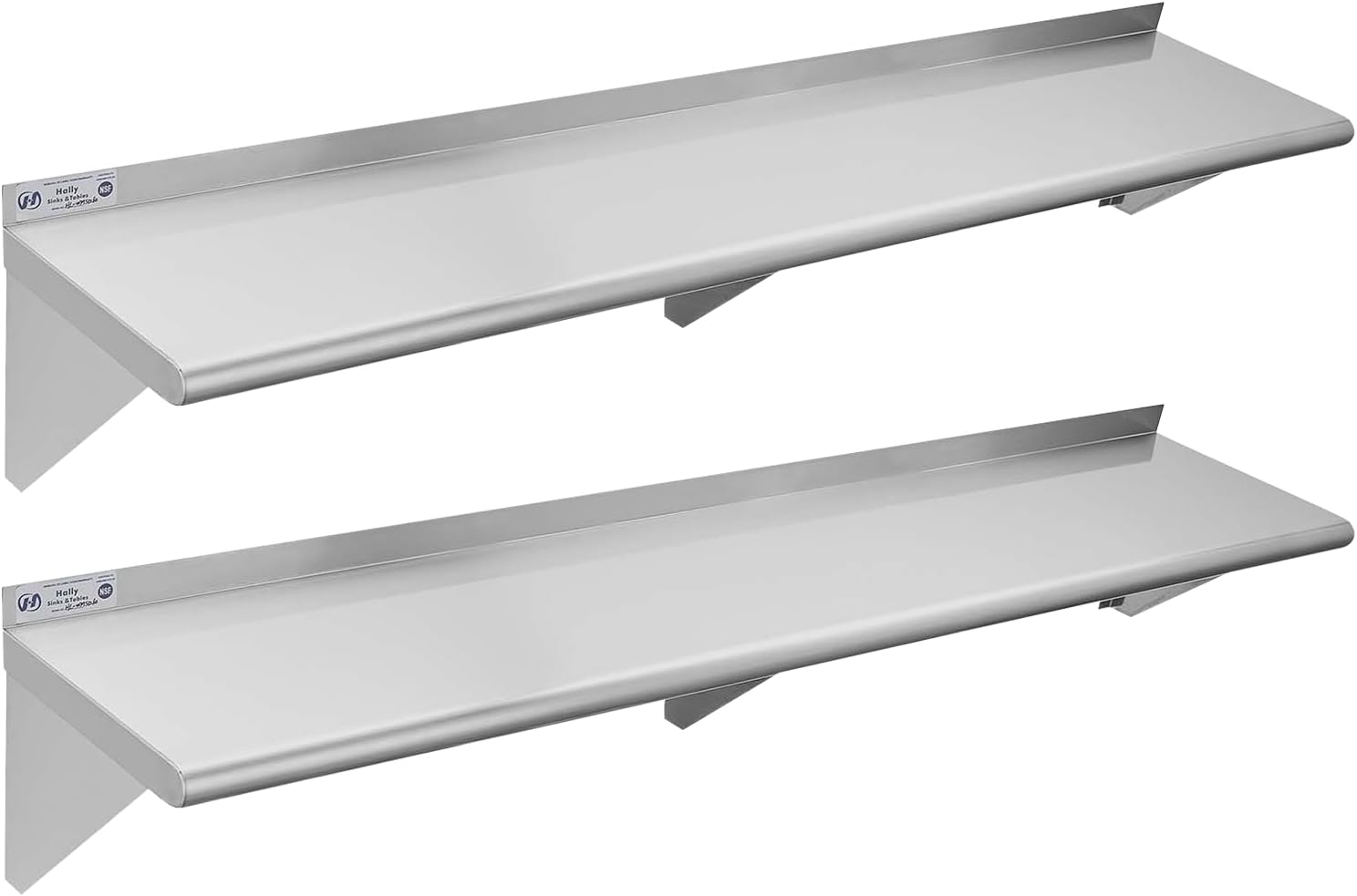 Wall Shelf Commercial Kitchen - 2 Paket Rak Dinding Stainless Steel