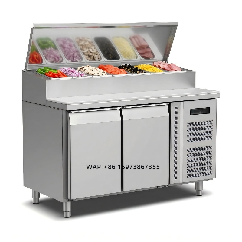 Commercial Kitchen Counter - Kulkas Persiapan Sandwich OEM Counter Fridge