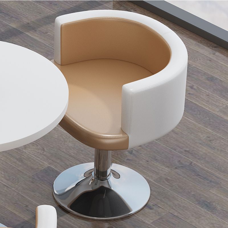 Commercial Kitchen Counter - Kursi Bar Putar Kulit PU Gaya