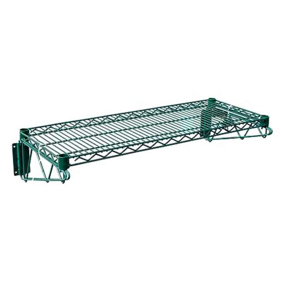 Wall Shelf Commercial Kitchen - Rak Dinding Kawat Hijau Berlapis Epoksi