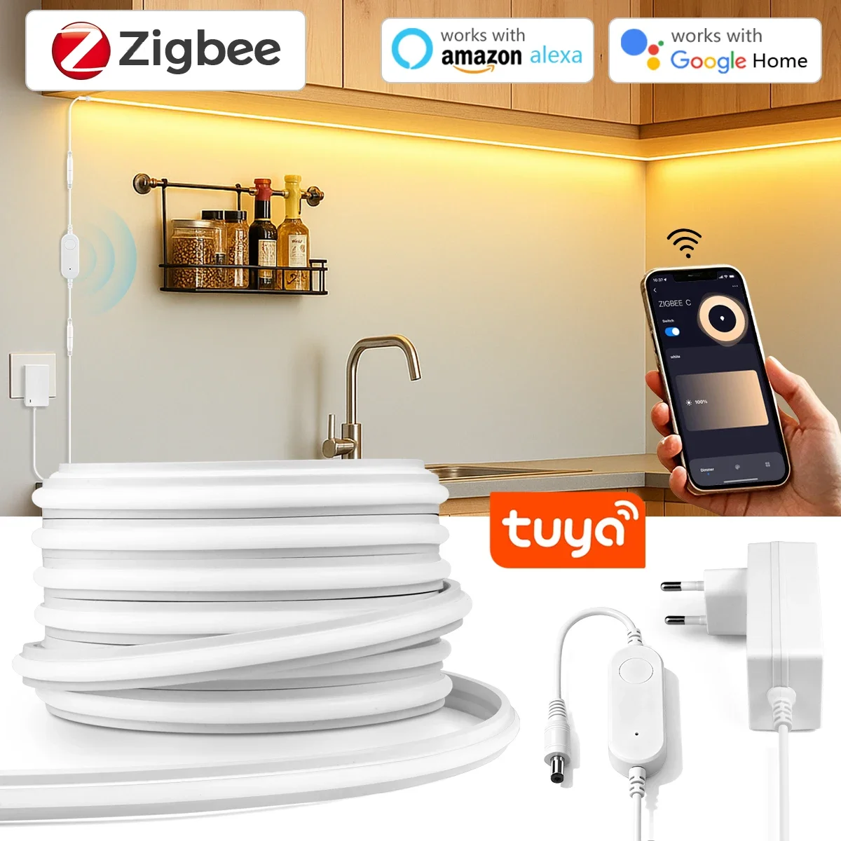 Commercial Kitchen Lights - Zigbee 3.0 24V Lampu Strip LED