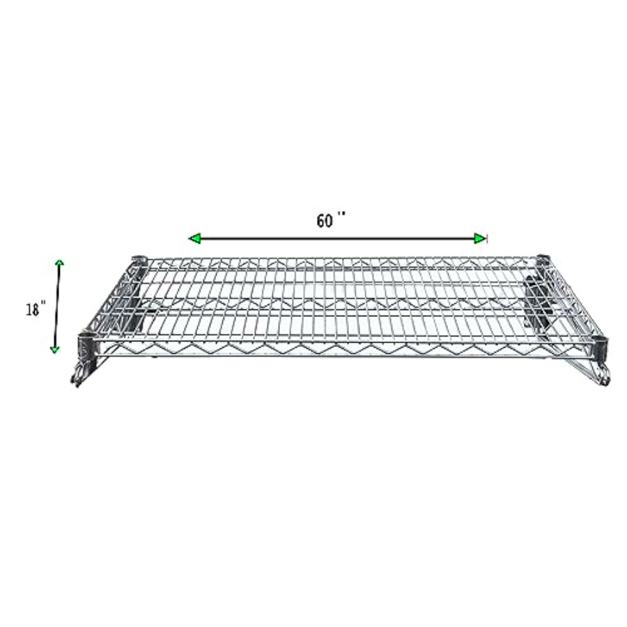 Rak Dinding Kawat Krom Tahan L - Wall Shelf Commercial Kitchen ulasan dan harga