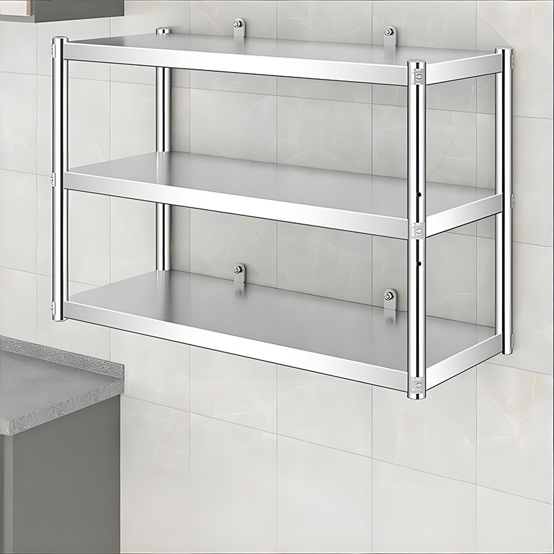 Rak Dapur Stainless Steel Teba - Wall Shelf Commercial Kitchen ulasan dan harga