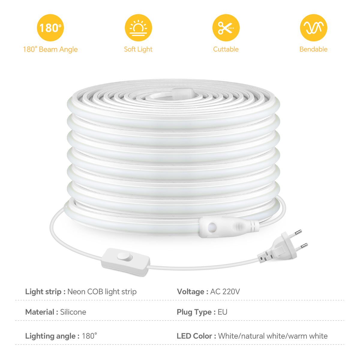 Strip Led COB 220V Strip LED C - Commercial Kitchen Lights ulasan dan harga