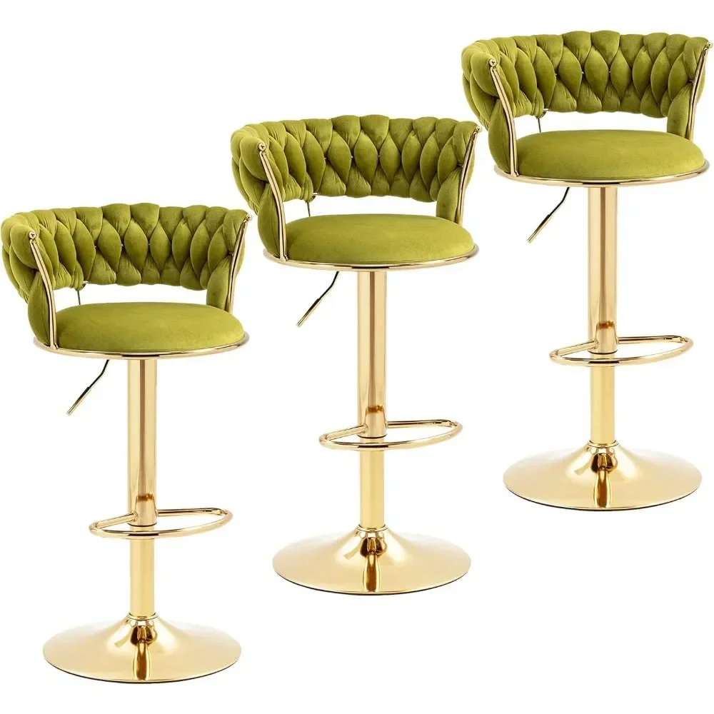 Set Kursi Bar Beludru Modern 2 - Commercial Kitchen Counter ulasan dan harga