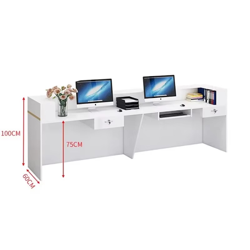 Meja Resepsionis Salon Mewah K - Commercial Kitchen Counter ulasan dan harga