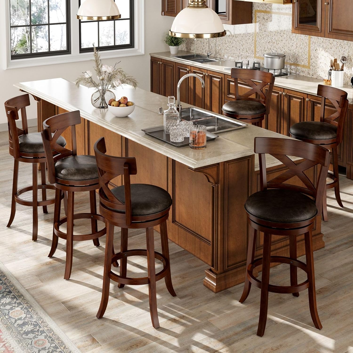 # Set Kursi Bar Putar dengan S - Commercial Kitchen Counter ulasan dan harga