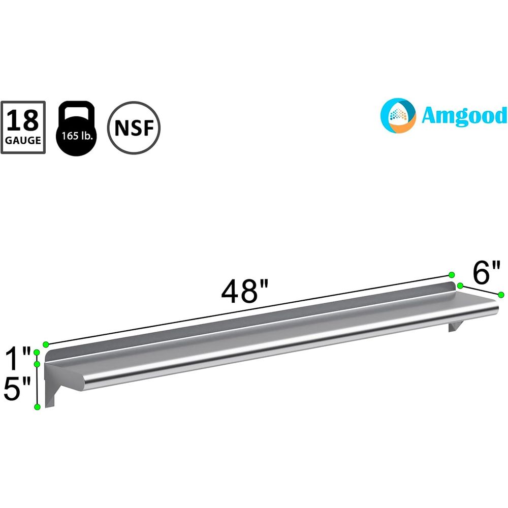 Rak Dinding Stainless Steel 48 - Wall Shelf Commercial Kitchen ulasan dan harga