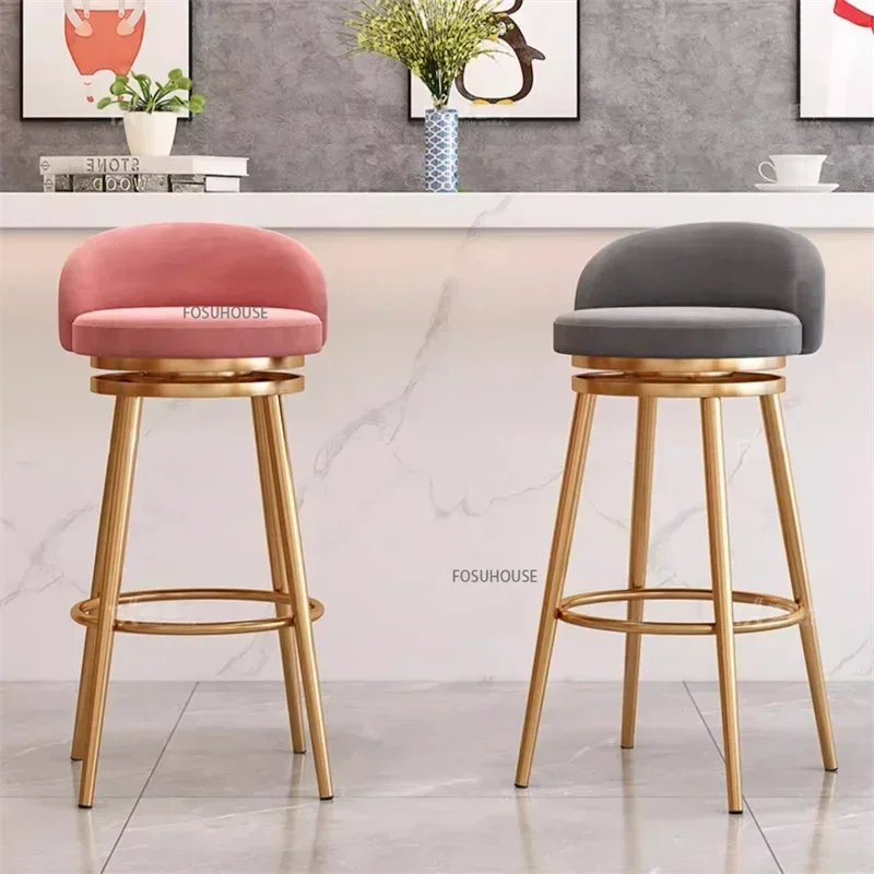 Kursi Bar Beludru Mewah Gaya N - Commercial Kitchen Counter ulasan dan harga