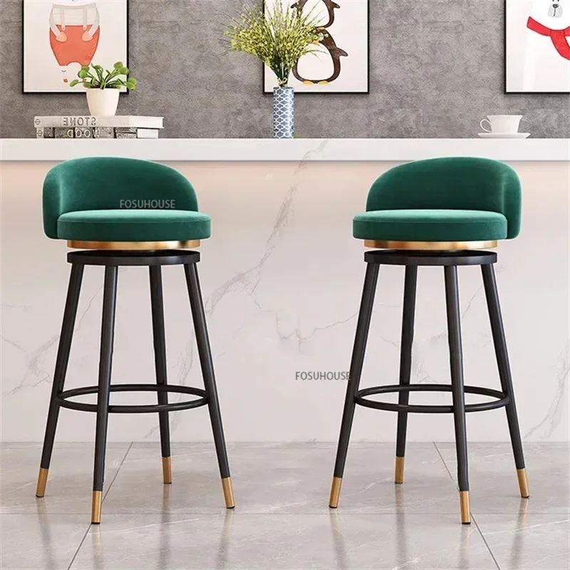 Kursi Bar Beludru Mewah Gaya N - Commercial Kitchen Counter ulasan dan harga