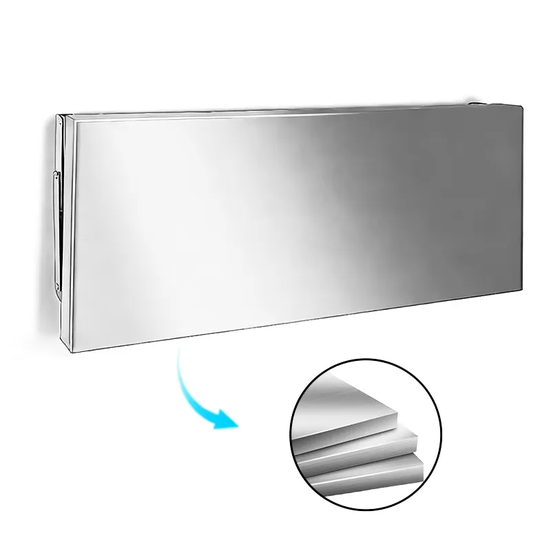 Rak Lipat Logam Stainless Stee - Wall Shelf Commercial Kitchen ulasan dan harga