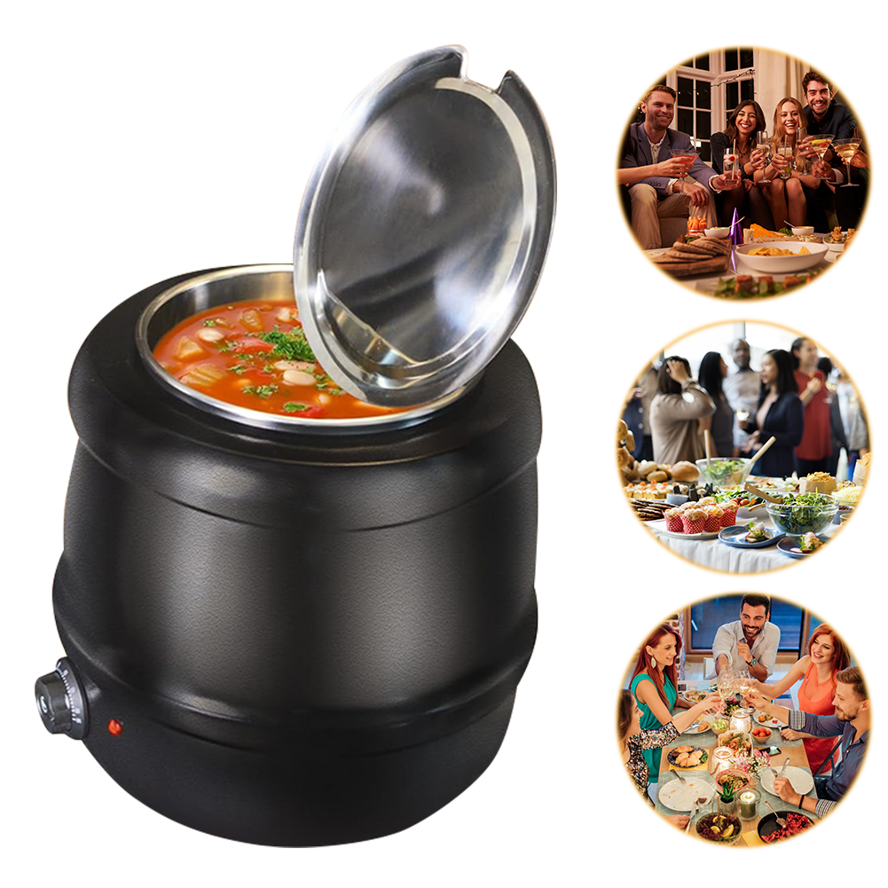 Ketel Sup 10L dengan Tutup Ber - Soup Kettle Warmer ulasan dan harga
