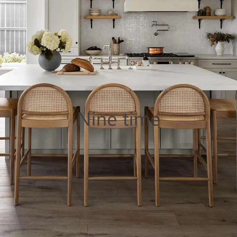 Kursi Bar Dapur Rotan Kayu Sol - Commercial Kitchen Counter ulasan dan harga