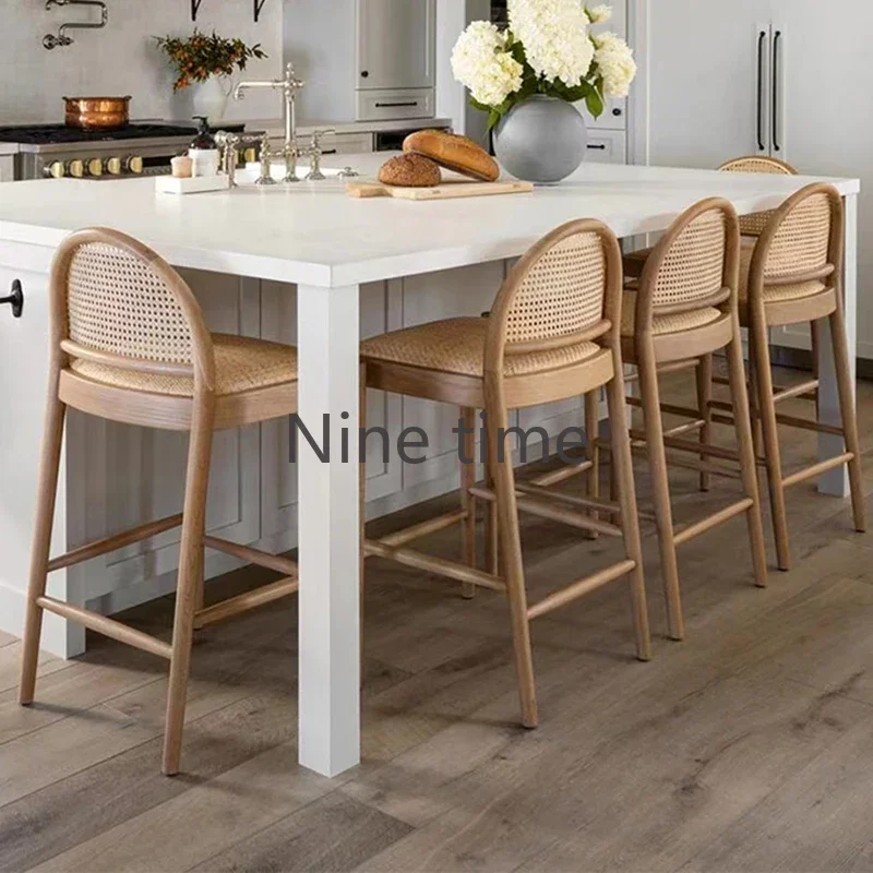 Kursi Bar Dapur Rotan Kayu Sol - Commercial Kitchen Counter ulasan dan harga